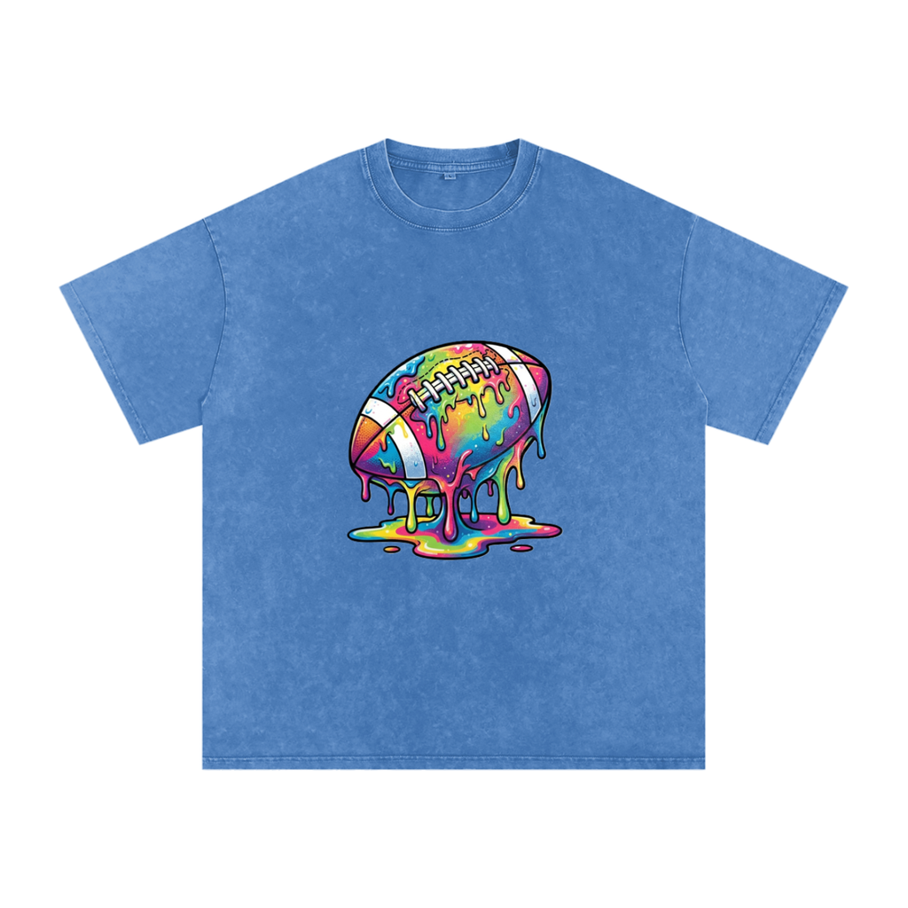 Snow Washed Oversized Cotton T-Shirt