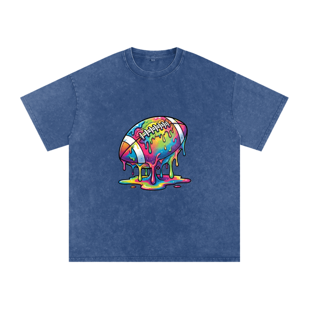 Snow Washed Oversized Cotton T-Shirt