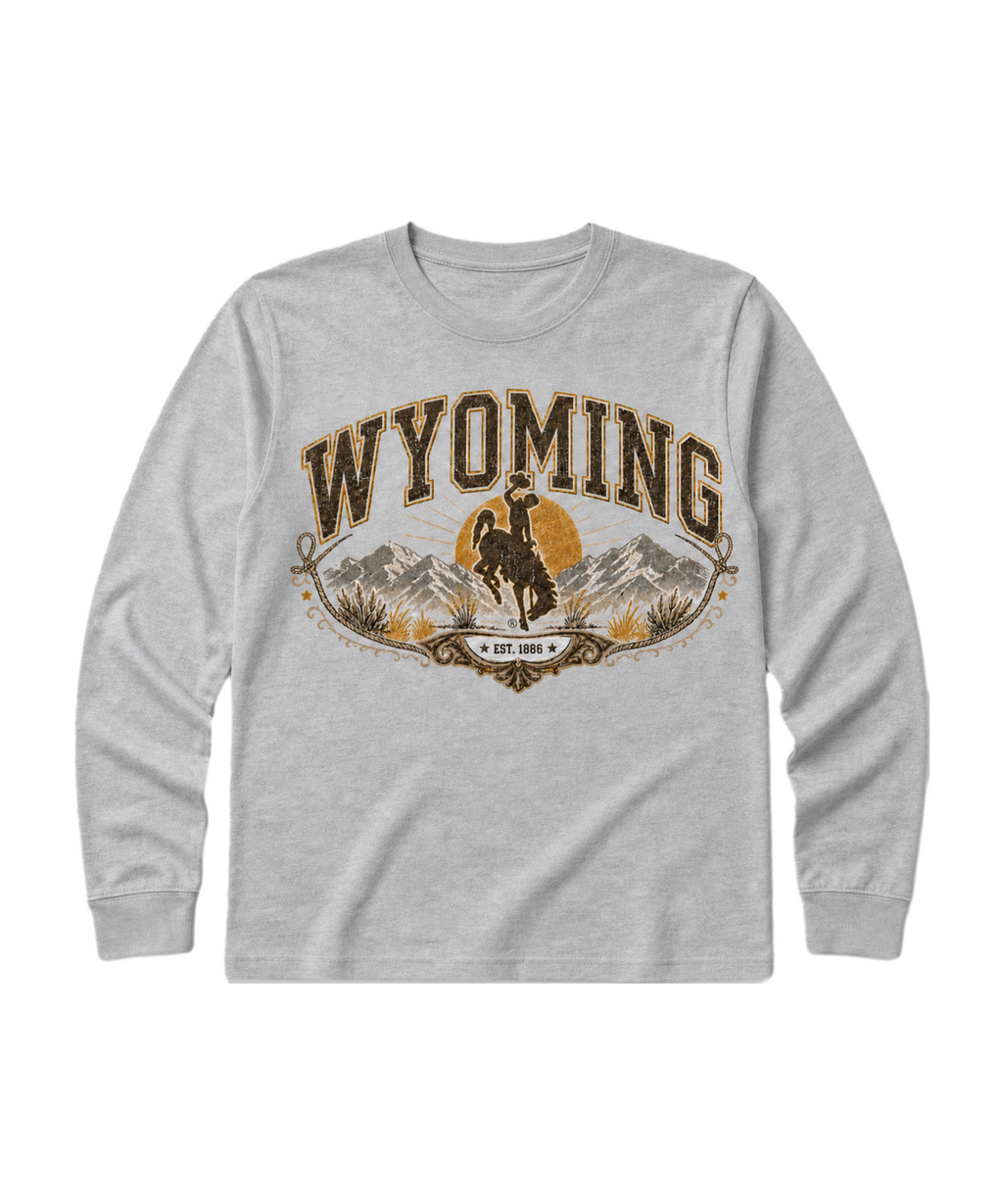 Youth Wyoming Sunrise- Long Sleeve