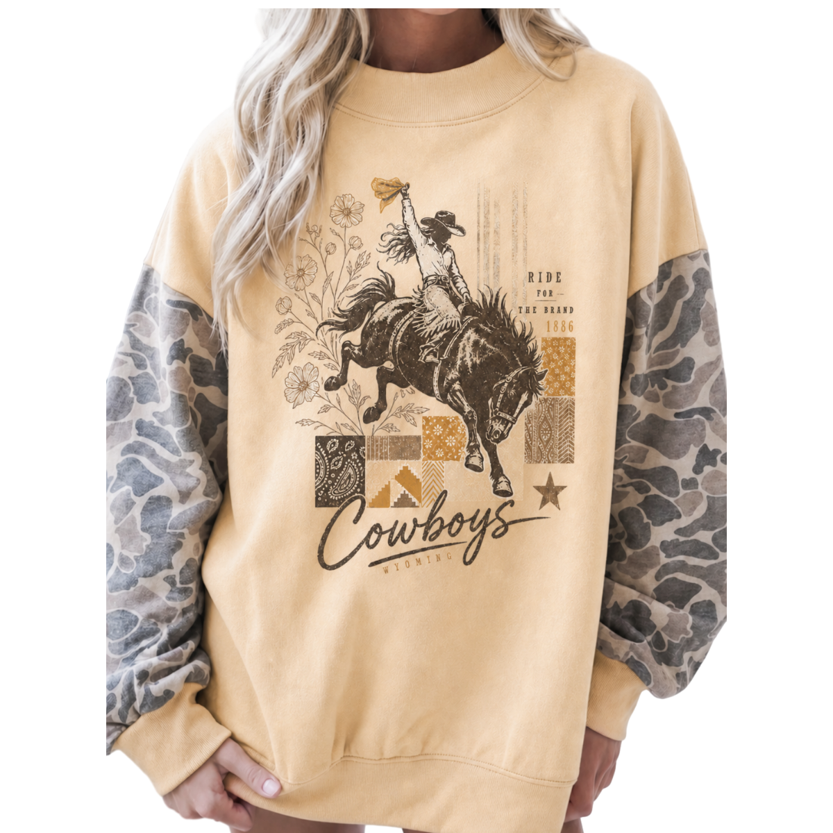 Mock Neck- Cowgirl