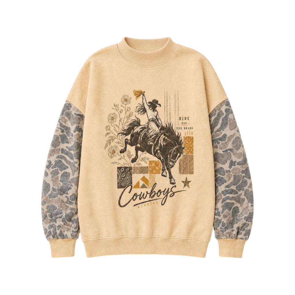 Mock Neck- Cowgirl