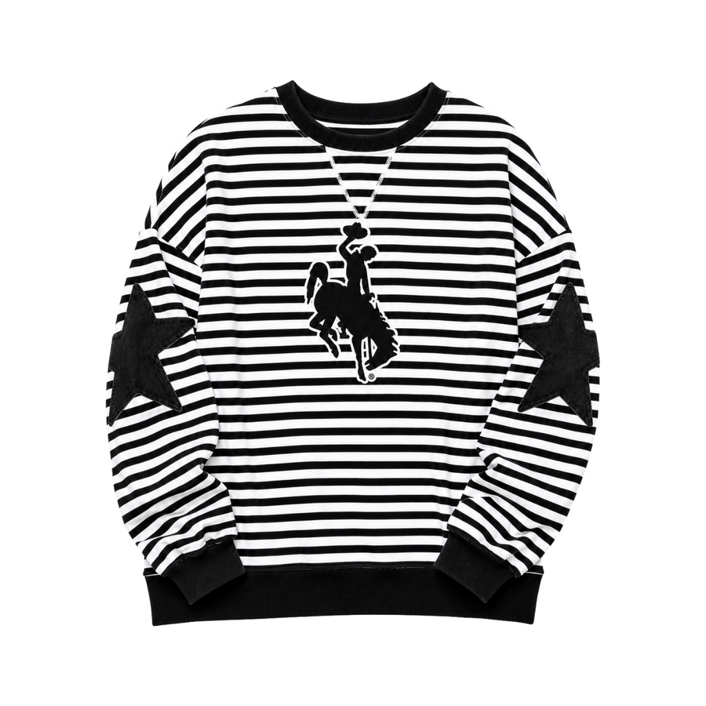 Long Sleeve Black and White Steamboat