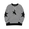 Long Sleeve Black and White Steamboat