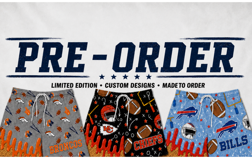 Football Print Shorts
