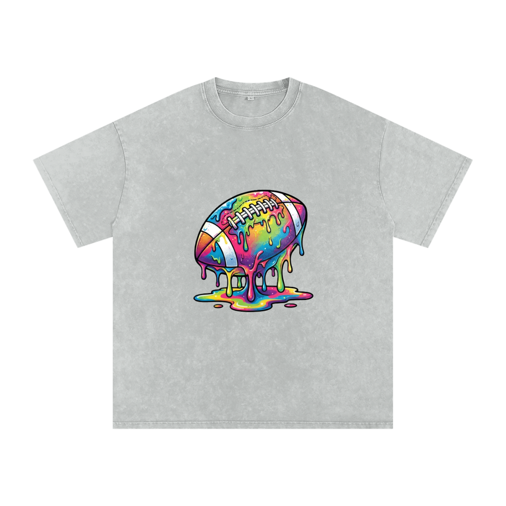 Snow Washed Oversized Cotton T-Shirt