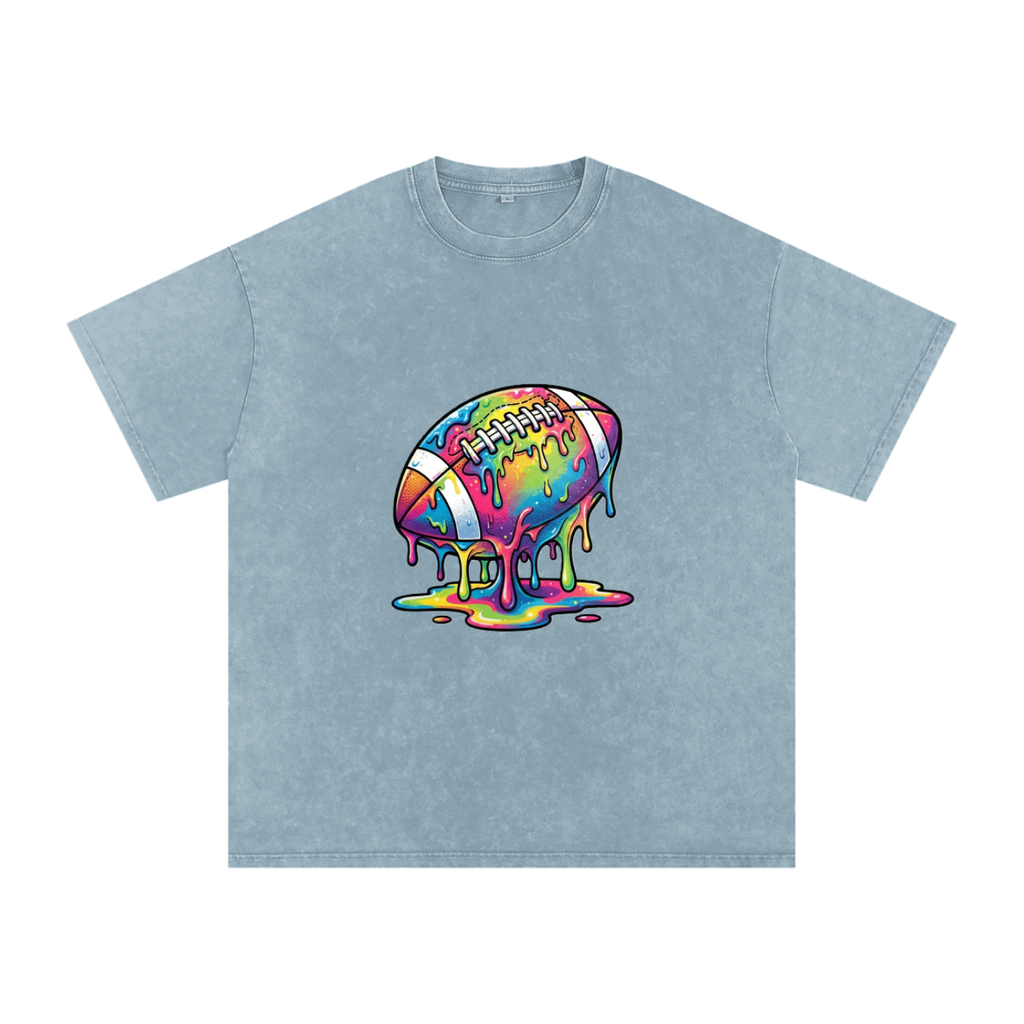 Snow Washed Oversized Cotton T-Shirt